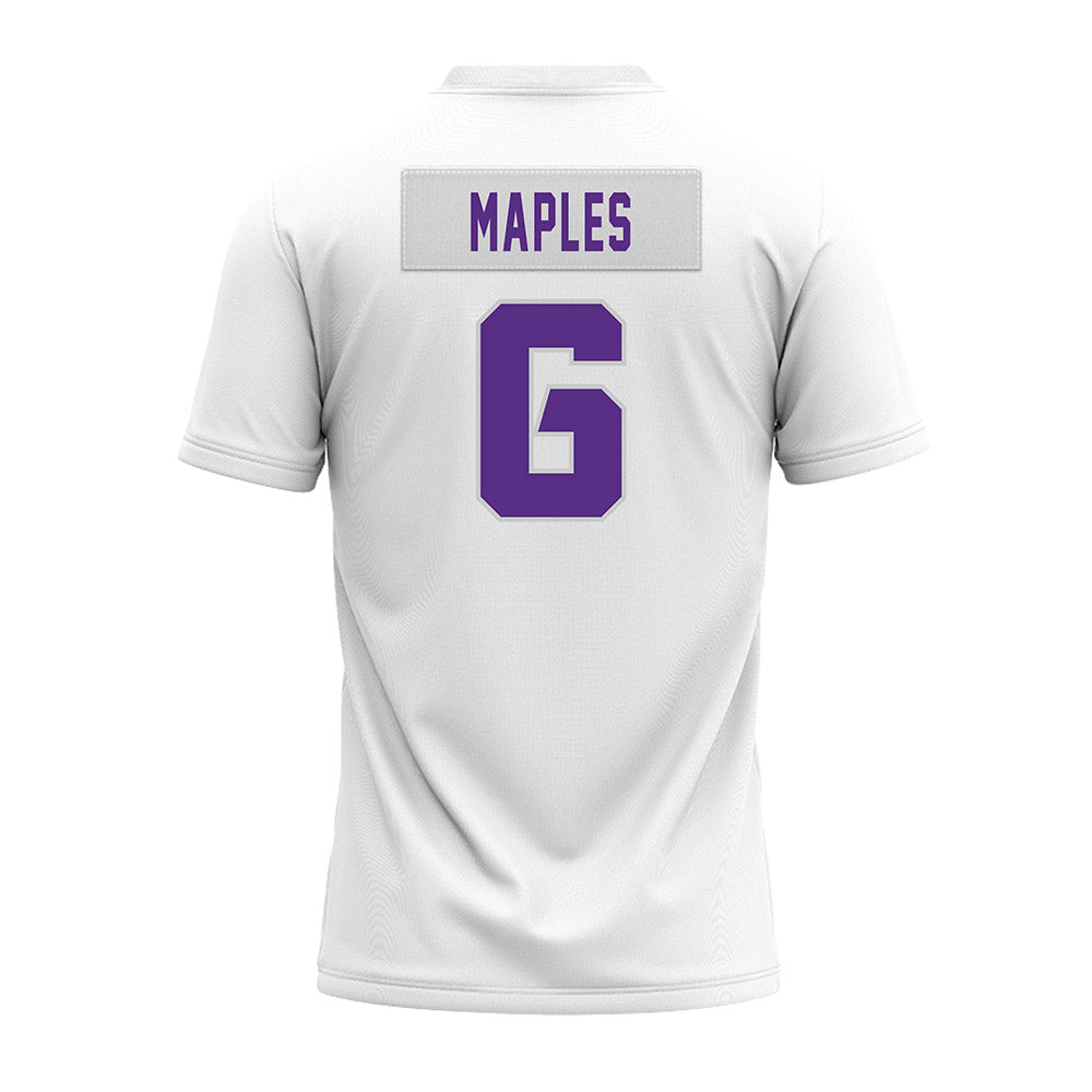 TCU - NCAA Football : Jayden Maples - White Premium Football Jersey-1