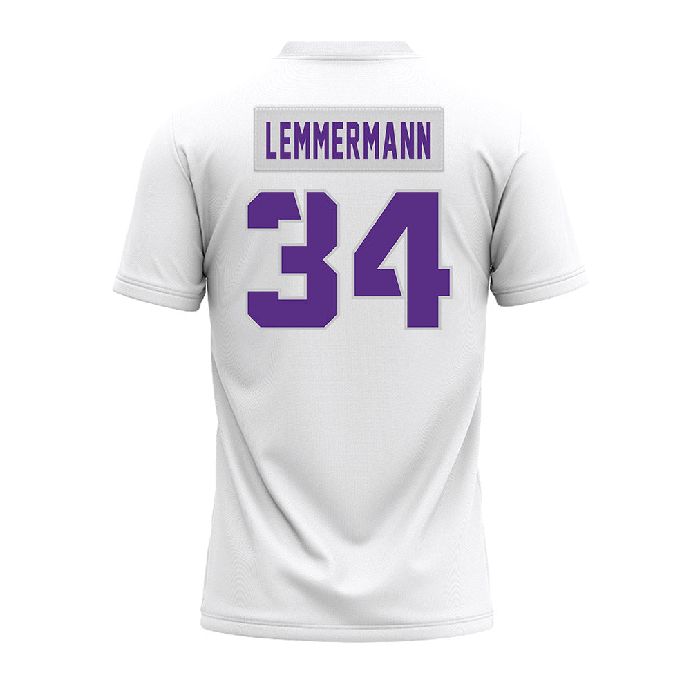 TCU - NCAA Football : Kyle Lemmermann - White Premium Football Jersey-1
