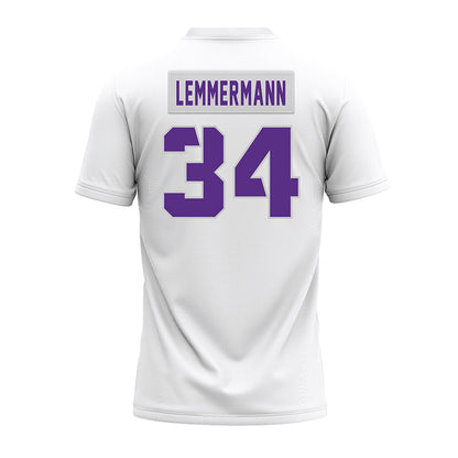 TCU - NCAA Football : Kyle Lemmermann - White Premium Football Jersey-1