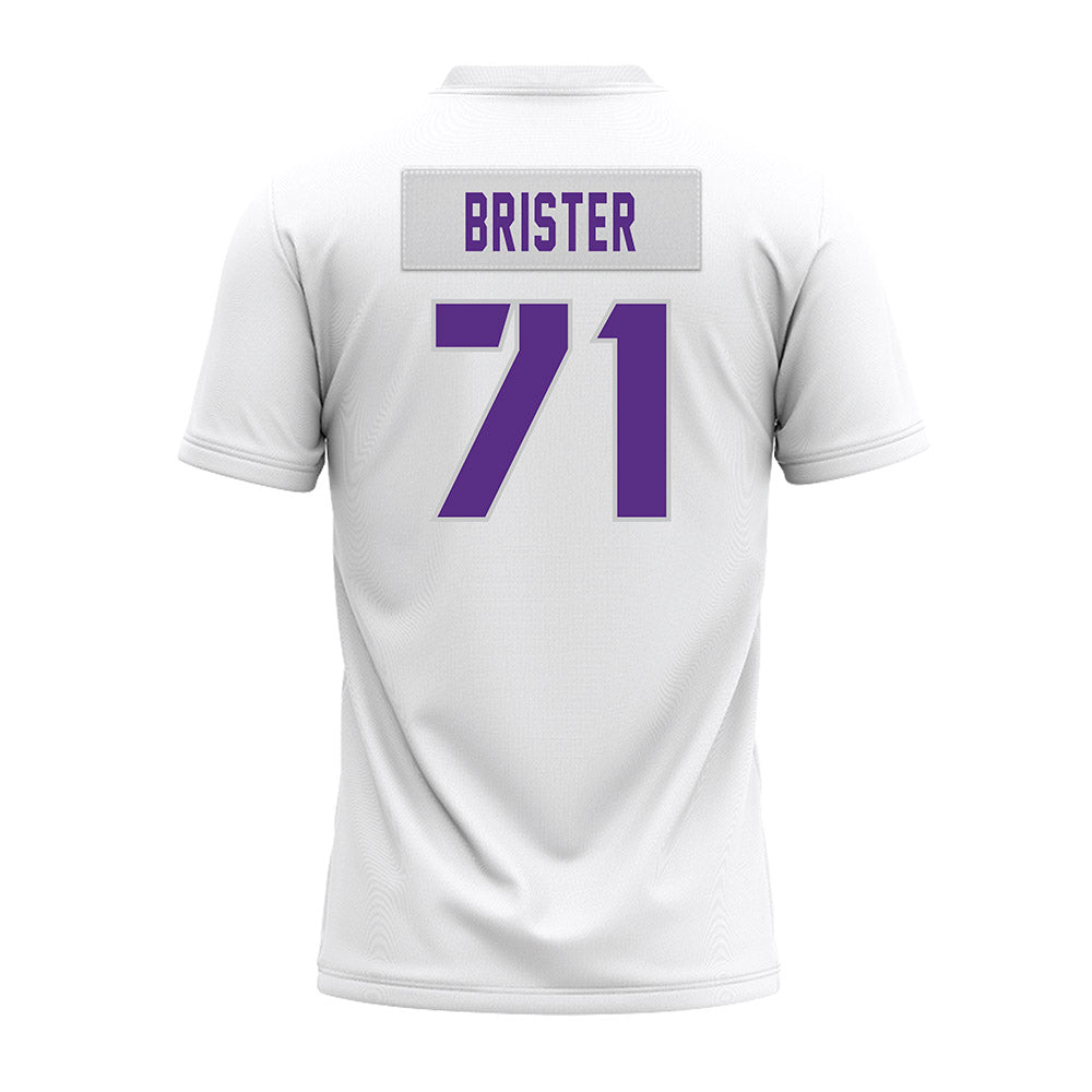 TCU - NCAA Football : Creece Brister - White Premium Football Jersey-1