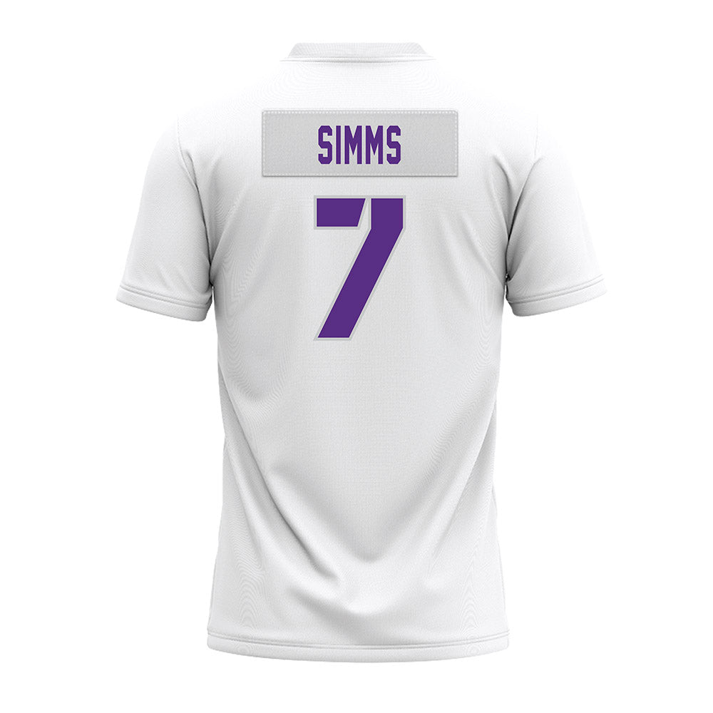 TCU - NCAA Football : Julius Simms - White Premium Football Jersey-1