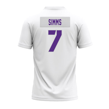 TCU - NCAA Football : Julius Simms - White Premium Football Jersey-1