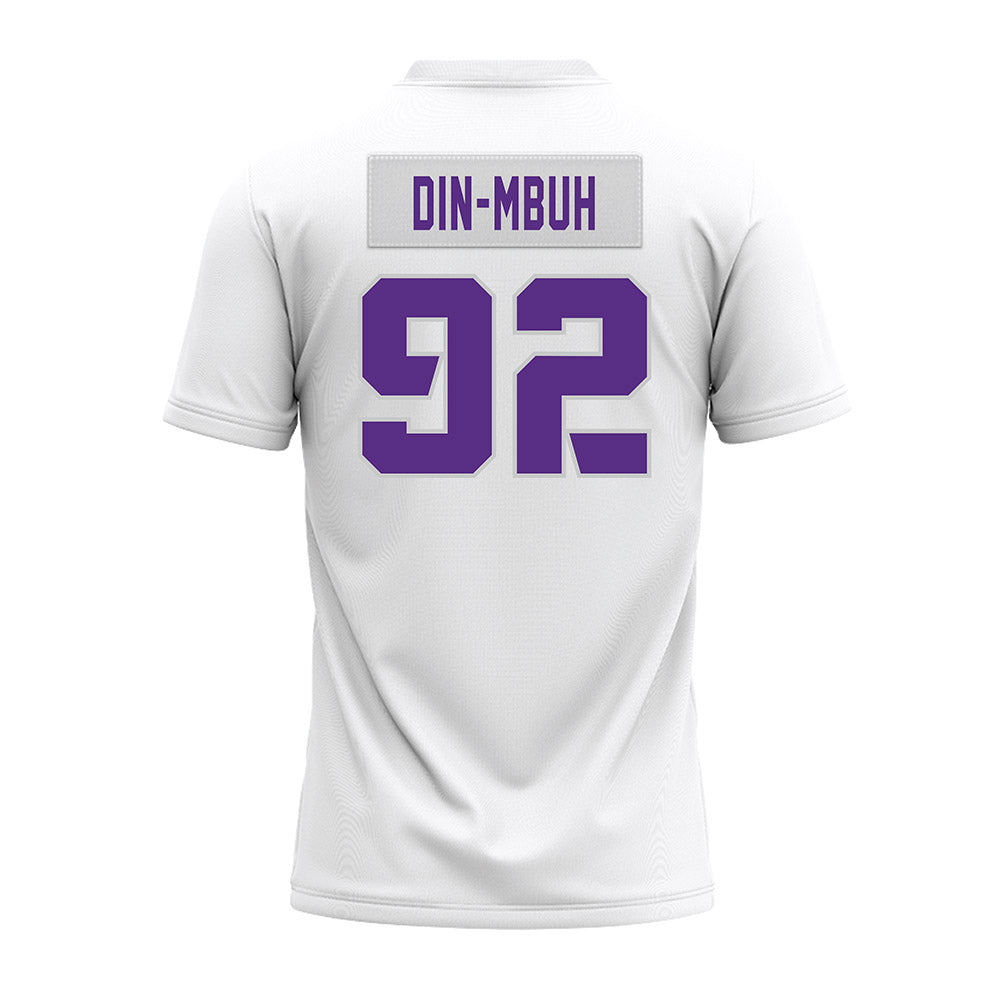 TCU - NCAA Football : Ansel Din-Mbuh - White Premium Football Jersey-1