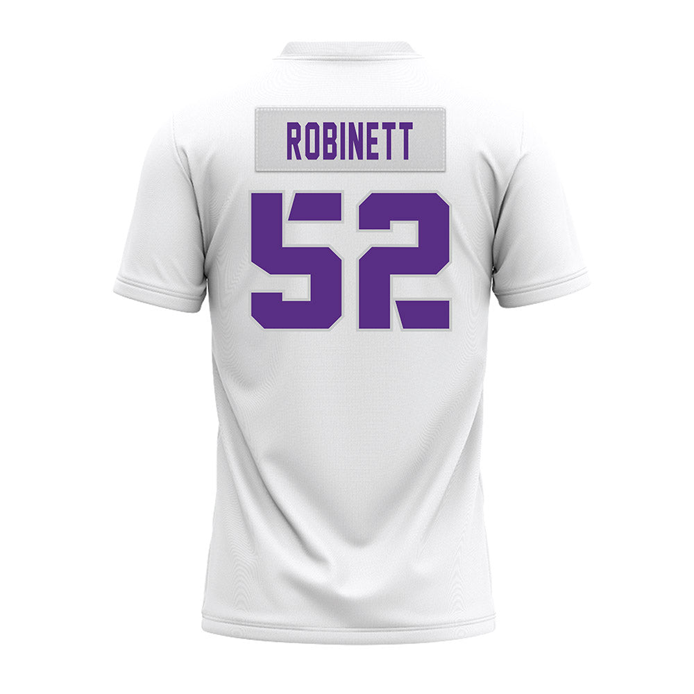 TCU - NCAA Football : Blake Robinett - White Premium Football Jersey-1
