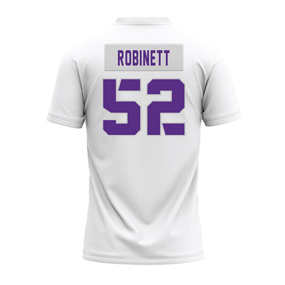 TCU - NCAA Football : Blake Robinett - White Premium Football Jersey-1