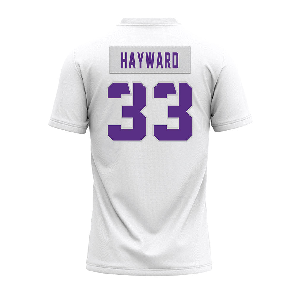 TCU - NCAA Football : Koron Hayward - White Premium Football Jersey-1