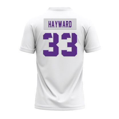 TCU - NCAA Football : Koron Hayward - White Premium Football Jersey-1