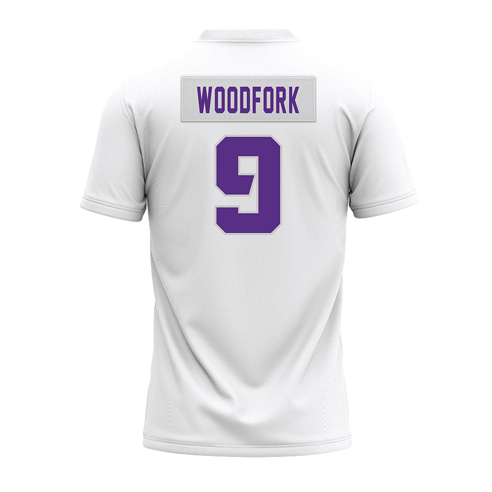 TCU - NCAA Football : Chad Woodfork - White Premium Football Jersey-1