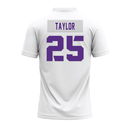 TCU - NCAA Football : Zachary Taylor - White Premium Football Jersey-1