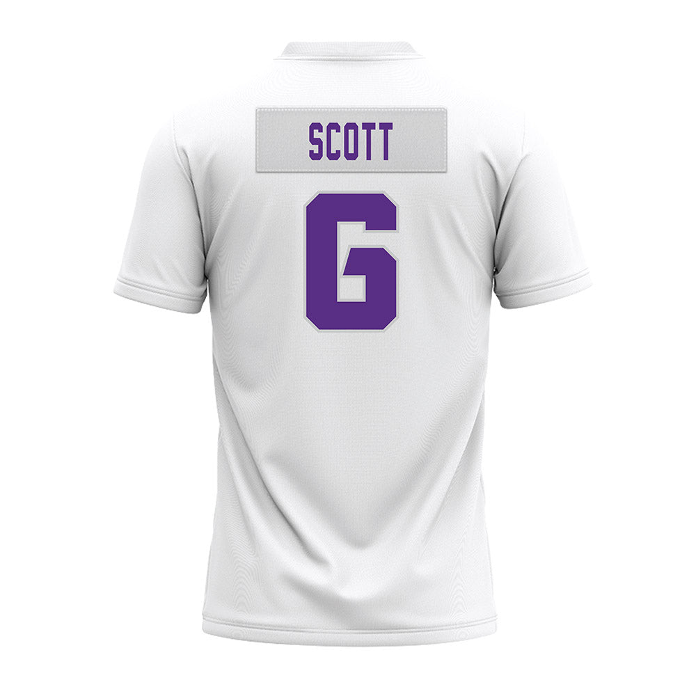 TCU - NCAA Football : Jeremy Scott - White Premium Football Jersey-1