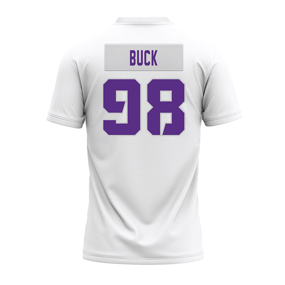 TCU - NCAA Football : Carter Buck - White Premium Football Jersey-1