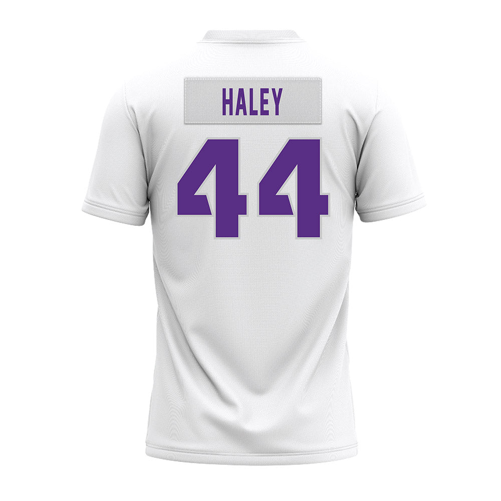 TCU - NCAA Football : Sam Haley - White Premium Football Jersey-1