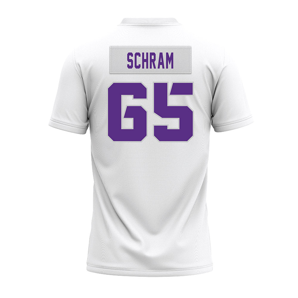 TCU - NCAA Football : Logan Schram - White Premium Football Jersey-1