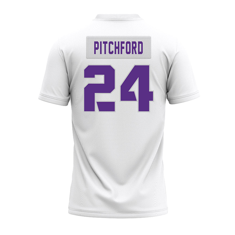 TCU - NCAA Football : Joe Pitchford - White Premium Football Jersey-1