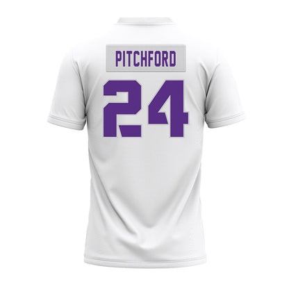 TCU - NCAA Football : Joe Pitchford - White Premium Football Jersey-1