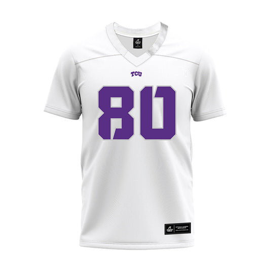TCU - NCAA Football : Jacobe Hayes - White Premium Football Jersey-0