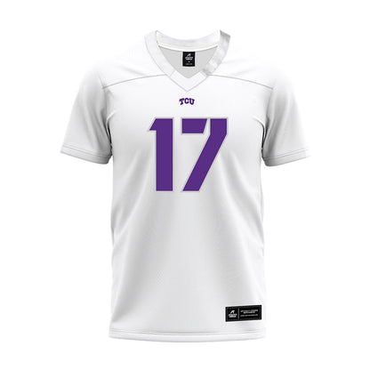 TCU - NCAA Football : Dane Jones - White Premium Football Jersey-0
