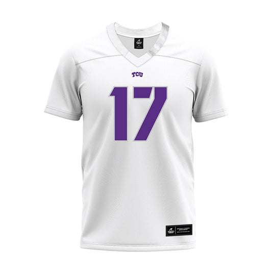 TCU - NCAA Football : Dane Jones - White Premium Football Jersey-0