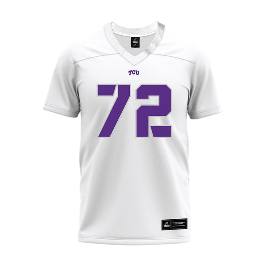 TCU - NCAA Football : Jackson Jones - White Premium Football Jersey-0