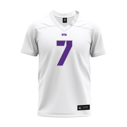 TCU - NCAA Football : Jordan Dwyer - White Premium Football Jersey-0