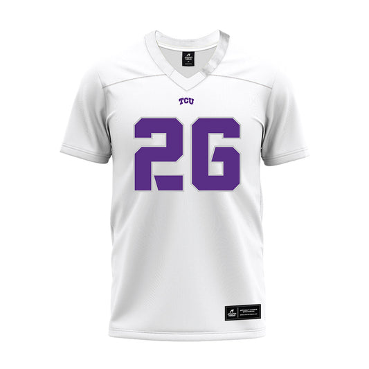 TCU - NCAA Football : Jeremy Payne - White Premium Football Jersey-0