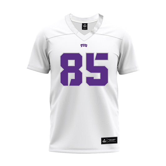 TCU - NCAA Football : James Scott - White Premium Football Jersey-0