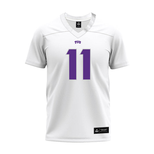 TCU - NCAA Football : Adam Schobel - White Premium Football Jersey-0