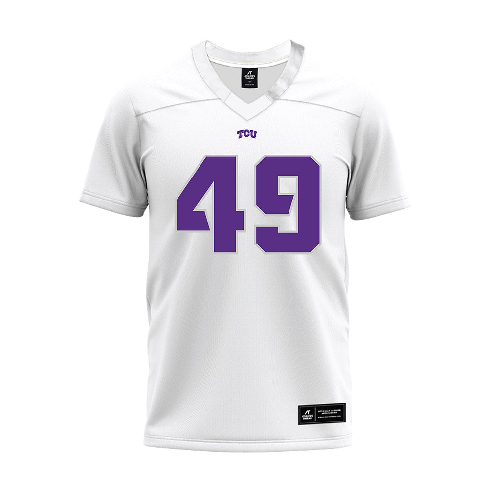 TCU - NCAA Football : Anders Corn - White Premium Football Jersey-0