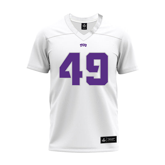 TCU - NCAA Football : Anders Corn - White Premium Football Jersey-0