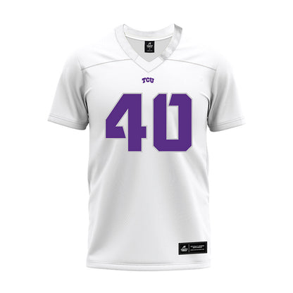 TCU - NCAA Football : Oliver Gunn - White Premium Football Jersey-0