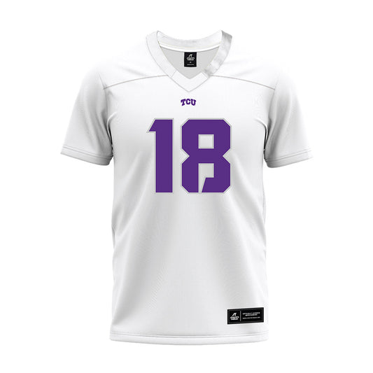 TCU - NCAA Football : Kaden McFadden - White Premium Football Jersey-0