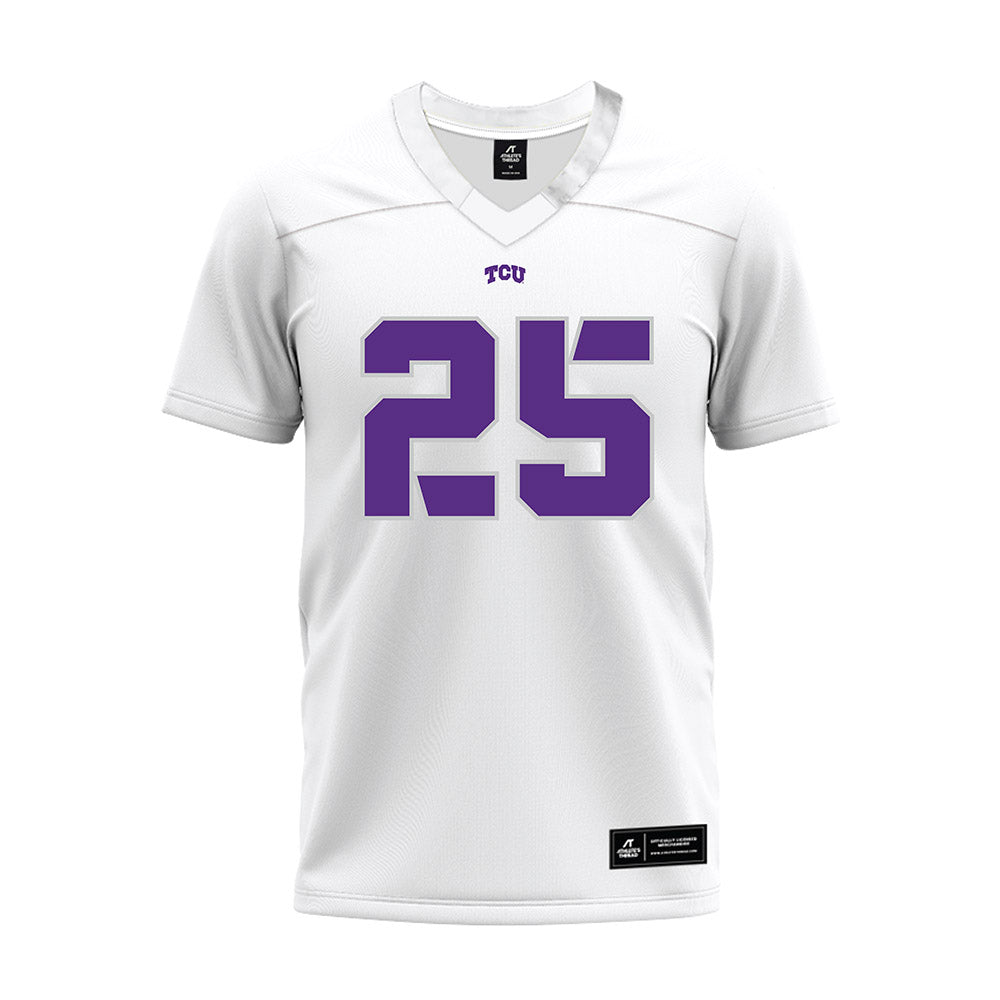 TCU - NCAA Football : Zachary Taylor - White Premium Football Jersey-0
