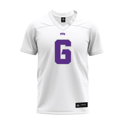 TCU - NCAA Football : Jayden Maples - White Premium Football Jersey-0