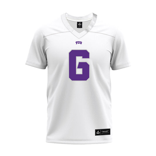 TCU - NCAA Football : Jayden Maples - White Premium Football Jersey-0