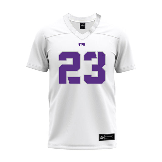TCU - NCAA Football : Amante Martin - White Premium Football Jersey-0