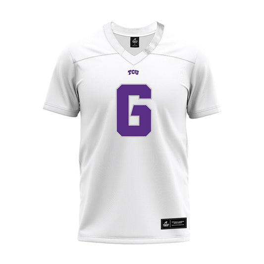 TCU - NCAA Football : Jeremy Scott - White Premium Football Jersey-0