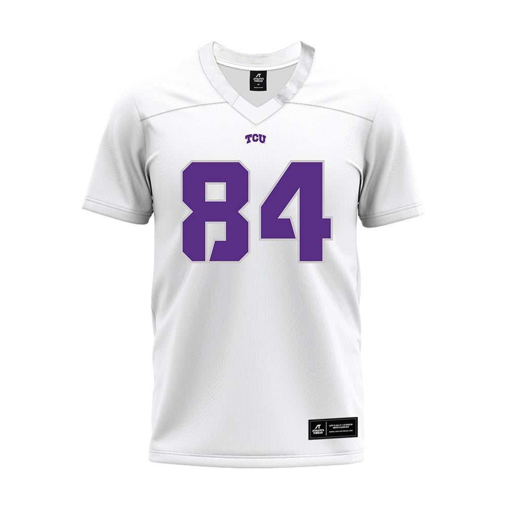TCU - NCAA Football : Cooper Reid - White Premium Football Jersey-0