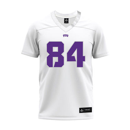 TCU - NCAA Football : Cooper Reid - White Premium Football Jersey-0