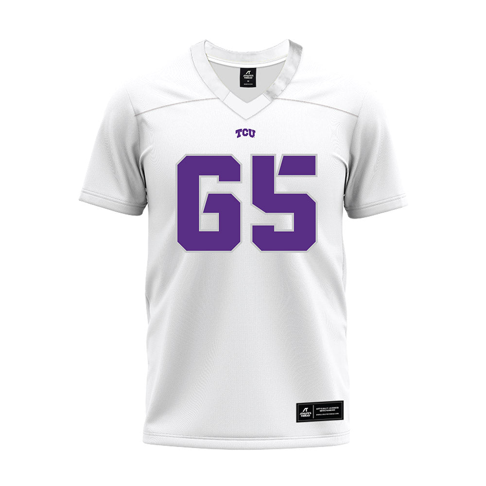 TCU - NCAA Football : Logan Schram - White Premium Football Jersey-0