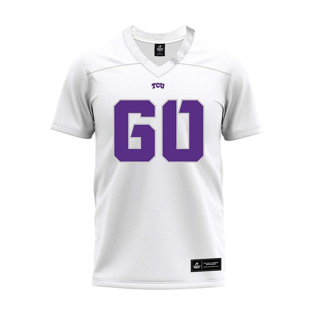 TCU - NCAA Football : Cade Bennett - White Premium Football Jersey-0