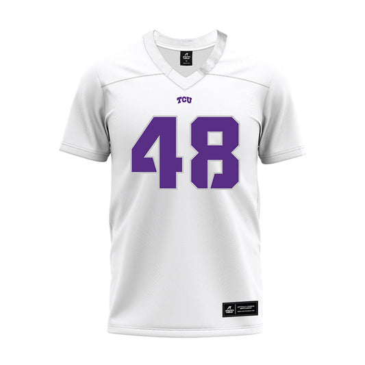 TCU - NCAA Football : John Chance - White Premium Football Jersey-0