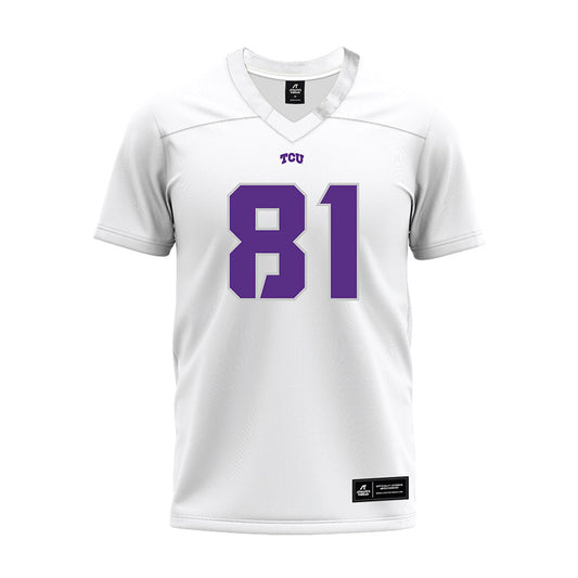 TCU - NCAA Football : Nacari Ashley - White Premium Football Jersey-0