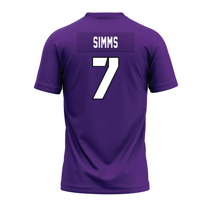 TCU - NCAA Football : Julius Simms - Purple Premium Football Jersey-1