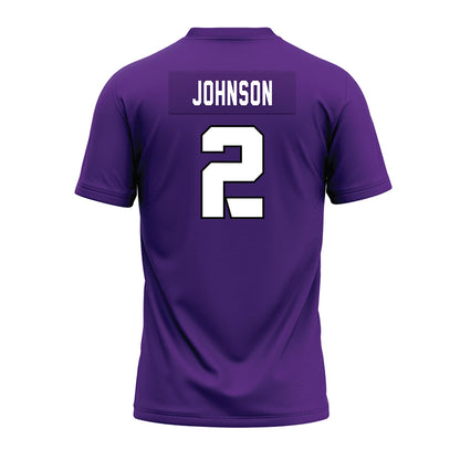 TCU - NCAA Football : Jamel Johnson - Purple Premium Football Jersey-1
