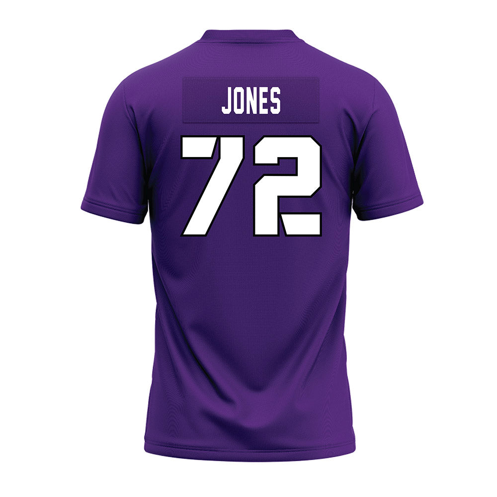 TCU - NCAA Football : Jackson Jones - Purple Premium Football Jersey-1