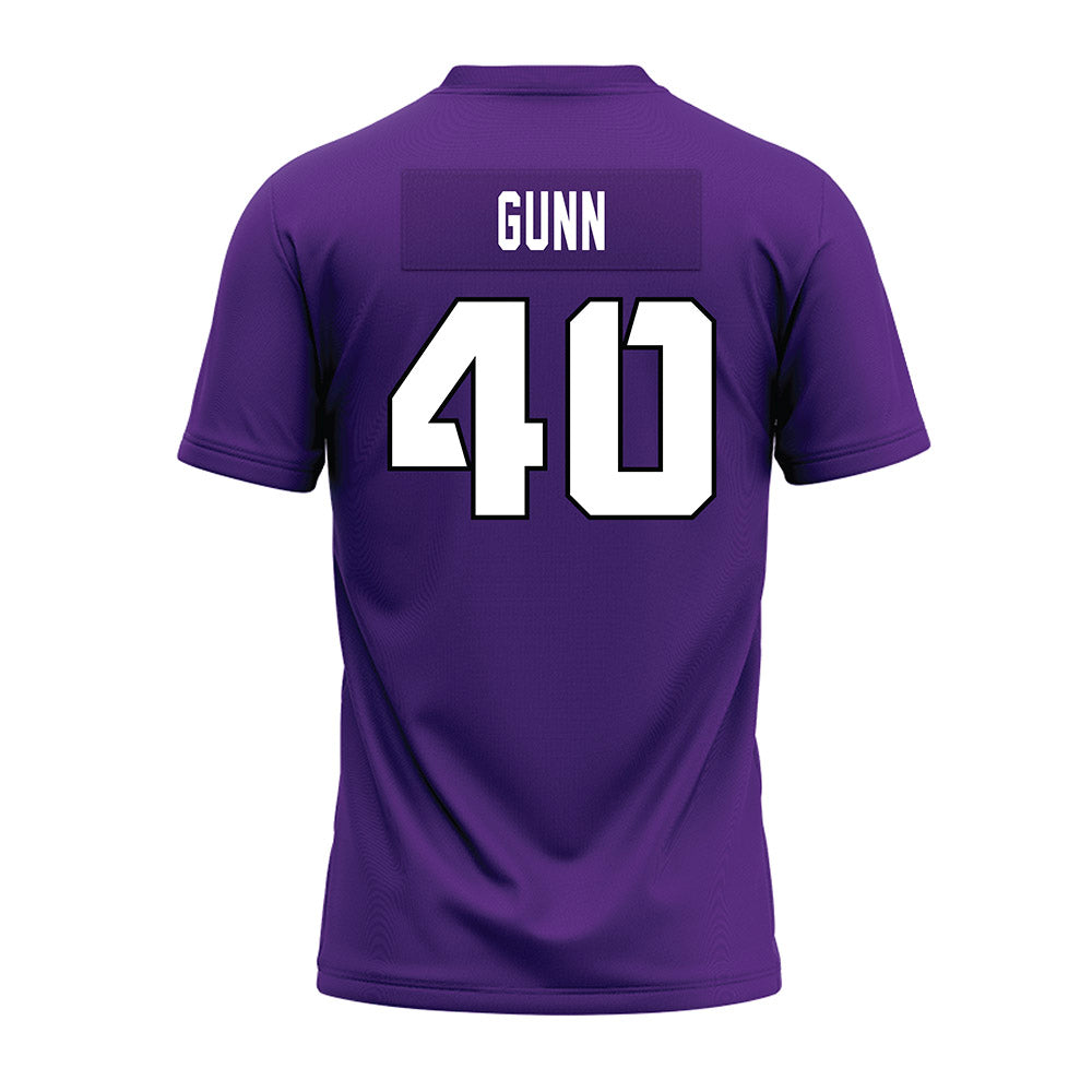 TCU - NCAA Football : Oliver Gunn - Purple Premium Football Jersey-1