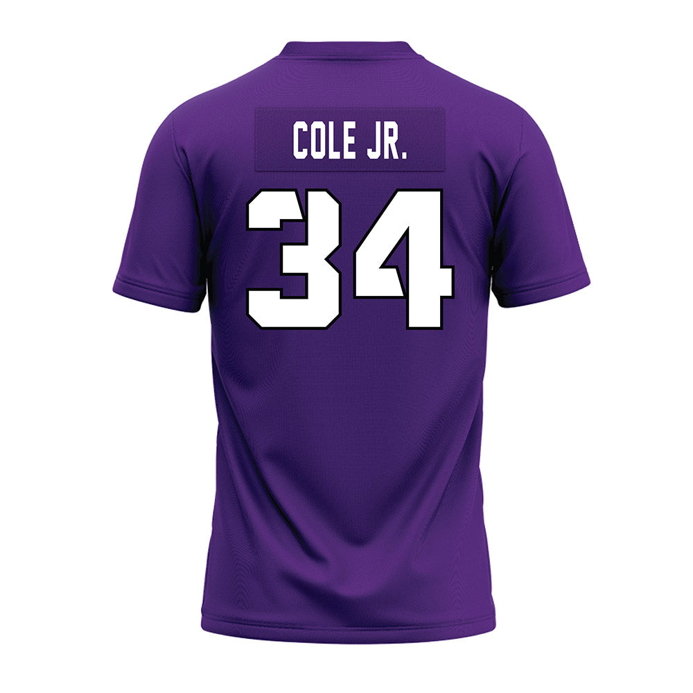 TCU - NCAA Football : Perry Cole Jr. - Purple Premium Football Jersey-1