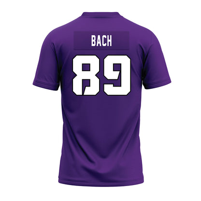 TCU - NCAA Football : Braden Bach - Purple Premium Football Jersey-1