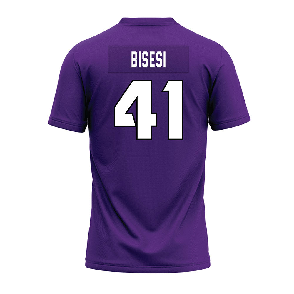 TCU - NCAA Football : Sam Bisesi - Purple Premium Football Jersey-1