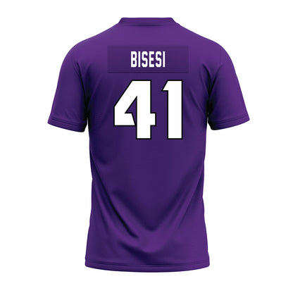 TCU - NCAA Football : Sam Bisesi - Purple Premium Football Jersey-1